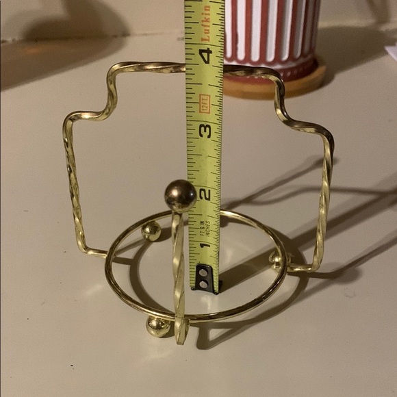 Vintage Interpur Blue Porcelain Coaster Set of 4 w Gold Accents Japanese Peacock - Picture 10 of 10